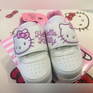 Hello Kitty White Velcro Kids Toddlers Sneakers Shoes